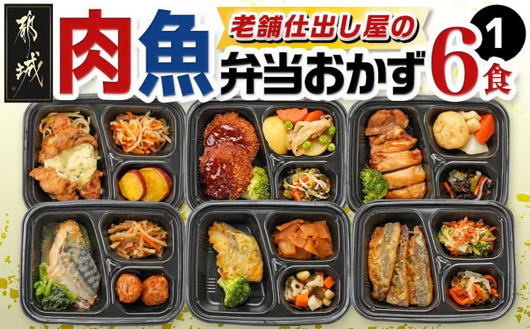 冷凍おかず弁当6食セット肉魚MIX１