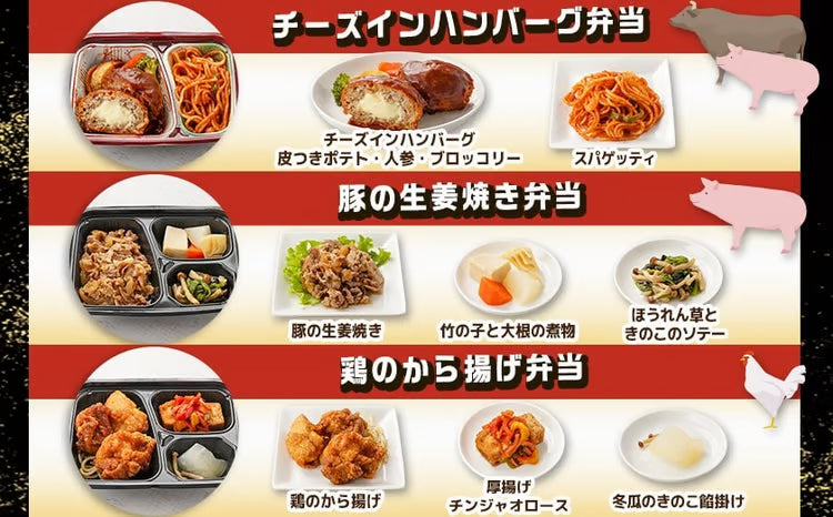 冷凍おかず弁当6食セット（肉・魚）MIX2