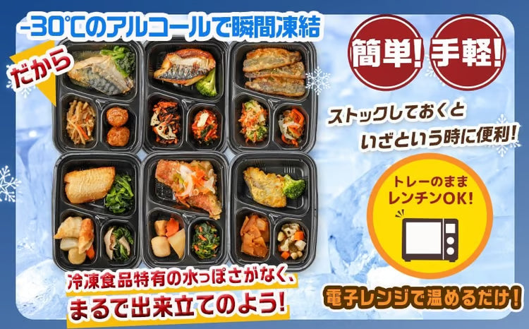 冷凍おかず弁当6食セット（魚）